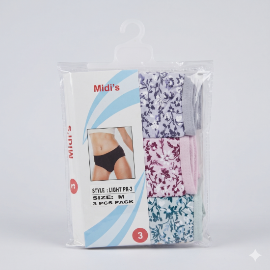 صورة Briefs Midi Set of 3 pieces (LIGHT PR-3)