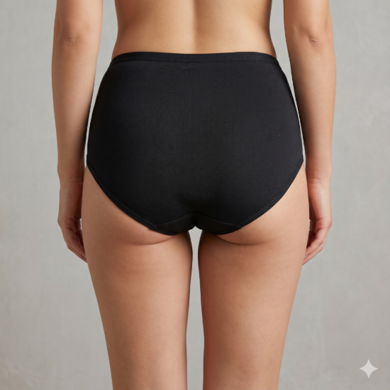 صورة Brief Free Size Set of 6 Piece  (Style6 Black)
