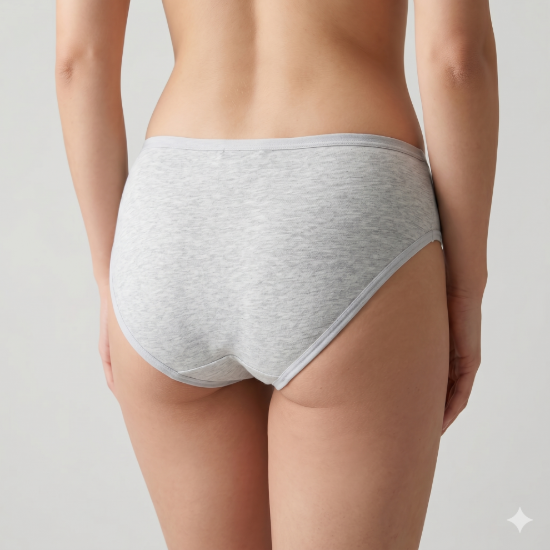 صورة Brief Free Size Set of 6 Piece (Style6grey)