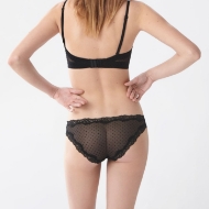 Picture of Black Dotted Bikini Bottoms